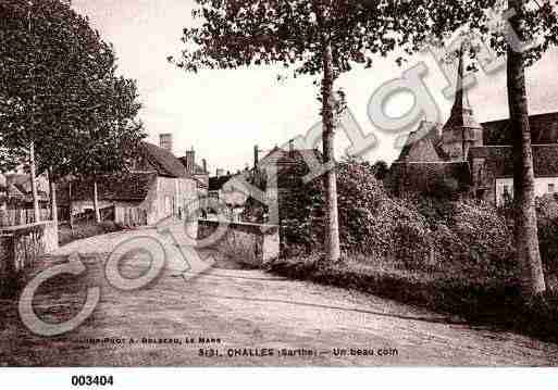 Ville de CHALLES, carte postale ancienne