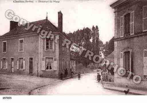 Ville de CHALLES, carte postale ancienne