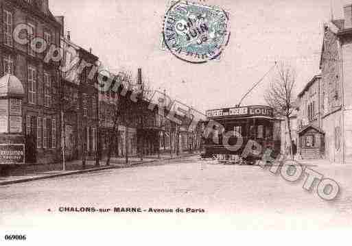 Ville de CHALONSSURMARNE, carte postale ancienne