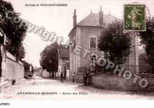 Ville de CHAMBOLLEMUSIGNY, carte postale ancienne