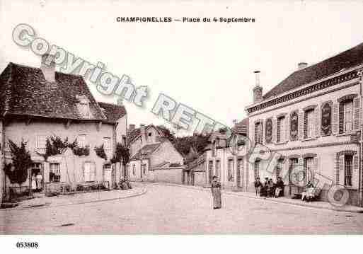 Ville de CHAMPIGNELLES, carte postale ancienne