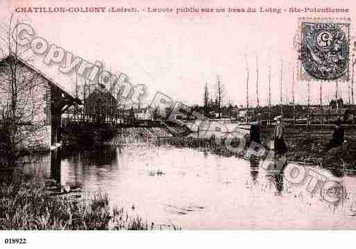 Ville de CHATILLONCOLIGNY, carte postale ancienne