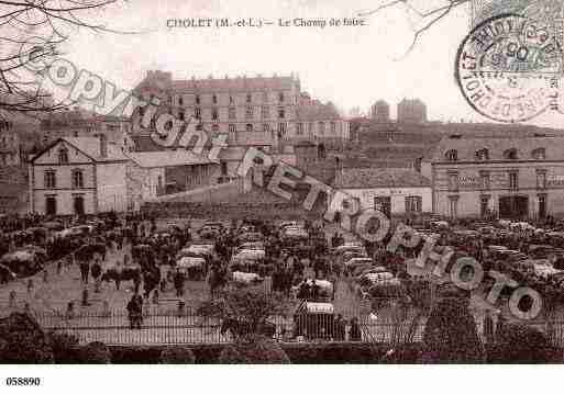 Ville de CHOLET, carte postale ancienne