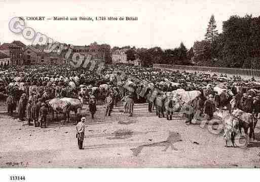 Ville de CHOLET, carte postale ancienne