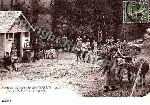 Ville de COREN, carte postale ancienne