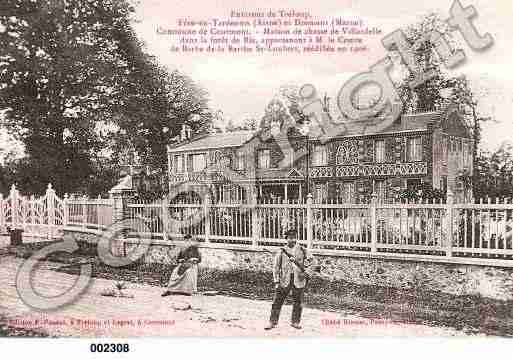 Ville de COURMONT, carte postale ancienne