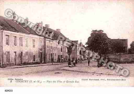 Ville de COURTRY, carte postale ancienne