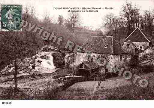 Ville de COUSSACBONNEVAL, carte postale ancienne