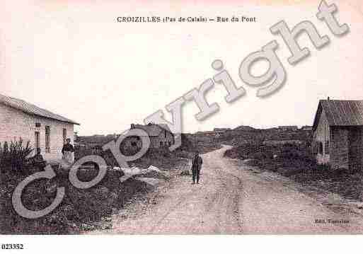 Ville de CROISILLES, carte postale ancienne