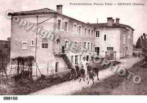 Ville de DENICE, carte postale ancienne