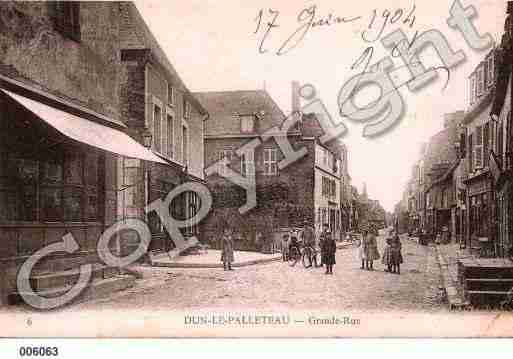 Ville de DUNLEPALESTEL, carte postale ancienne