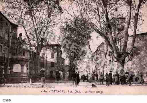 Ville de ESTAGEL, carte postale ancienne Ville de ESTAGEL, carte postale ancienne