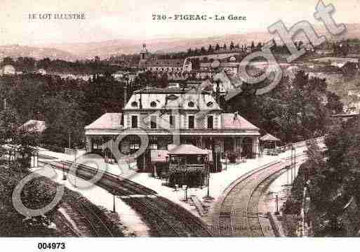 Ville de FIGEAC, carte postale ancienne