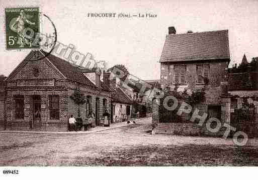 Ville de FROCOURT, carte postale ancienne