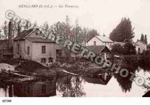 Ville de GENELARD, carte postale ancienne