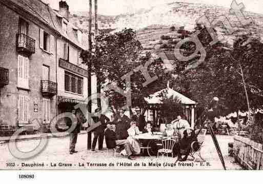 Ville de GRAVE(LA), carte postale ancienne