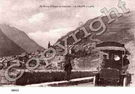 Ville de GRAVE(LA), carte postale ancienne