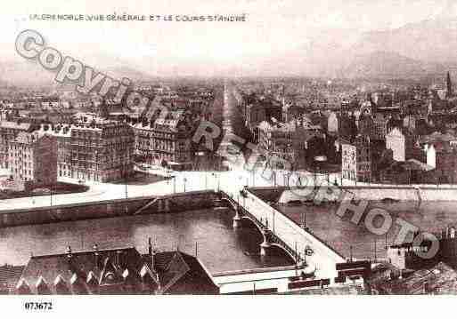 Ville de GRENOBLE, carte postale ancienne