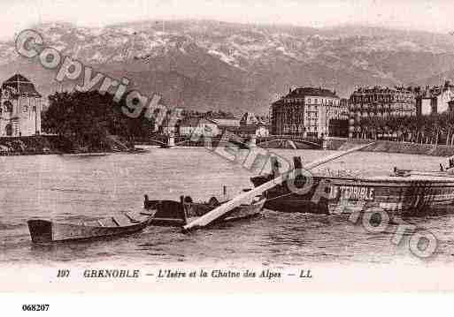 Ville de GRENOBLE, carte postale ancienne