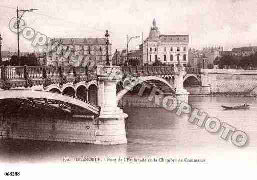 Ville de GRENOBLE, carte postale ancienne