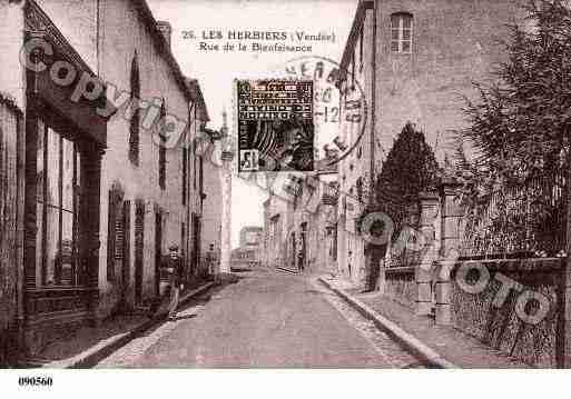 Ville de HERBIERS(LES), carte postale ancienne