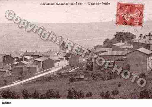 Ville de LACHASSAGNE, carte postale ancienne