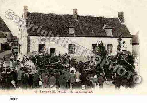 Ville de LANGEY, carte postale ancienne