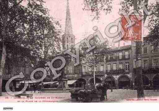 Ville de LIMOUX, carte postale ancienne