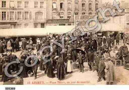 Ville de LISIEUX, carte postale ancienne