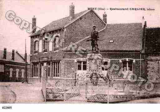 Ville de MERYLABATAILLE, carte postale ancienne