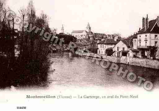 Ville de MONTMORILLONLELECHE, carte postale ancienne