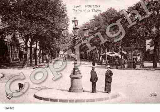 Ville de MOULINS, carte postale ancienne