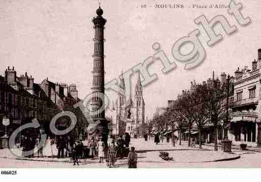 Ville de MOULINS, carte postale ancienne