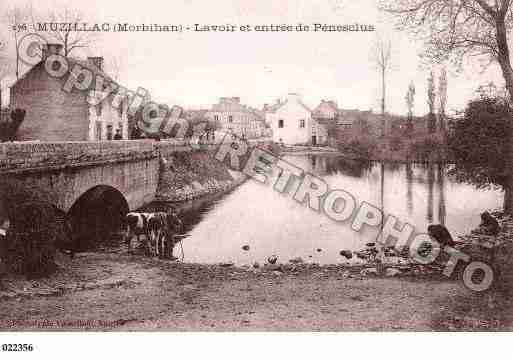 Ville de MUZILLAC, carte postale ancienne