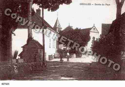 Ville de OZOLLES, carte postale ancienne