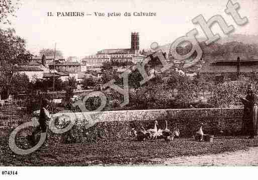 Ville de PAMIERS, carte postale ancienne