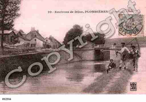 Ville de PLOMBIERESLESDIJON, carte postale ancienne