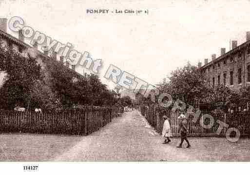 Ville de POMPEY, carte postale ancienne
