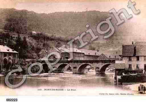 Ville de PONTDEROIDE, carte postale ancienne