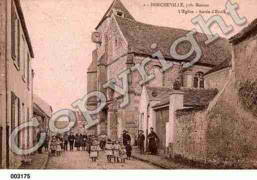 Ville de PORCHEVILLE, carte postale ancienne