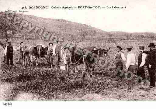 Ville de PORTSAINTEFOY, carte postale ancienne