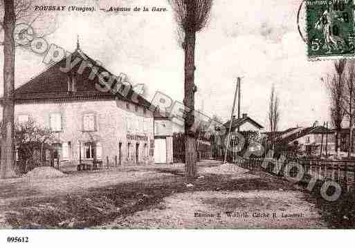 Ville de POUSSAY, carte postale ancienne