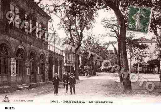 Ville de PRAYSSAC, carte postale ancienne