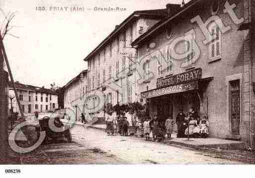 Ville de PRIAY, carte postale ancienne