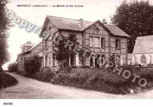 Ville de RAFFETOT, carte postale ancienne