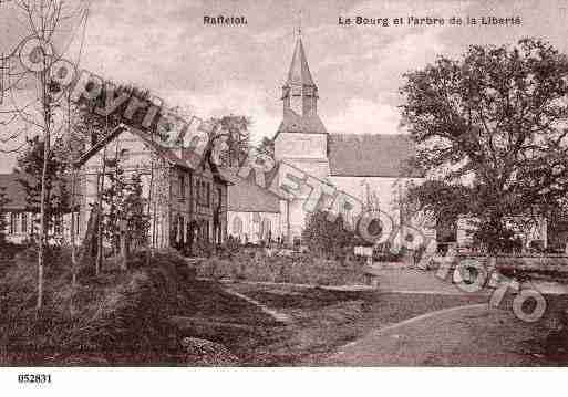 Ville de RAFFETOT, carte postale ancienne