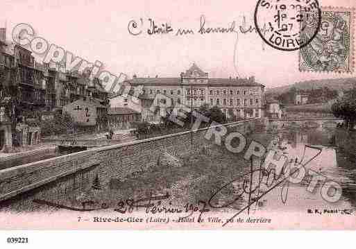 Ville de RIVEDEGIER, carte postale ancienne