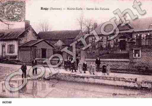 Ville de ROGY, carte postale ancienne