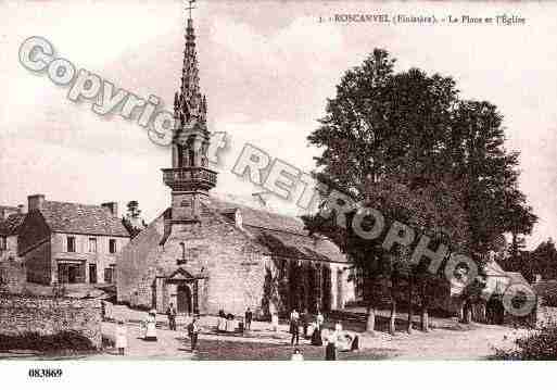 Ville de ROSCANVEL, carte postale ancienne