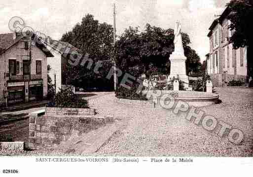 Ville de SAINTCERGUES, carte postale ancienne